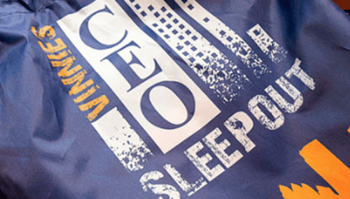 Helping the homeless with Vinnies CEO Sleepout