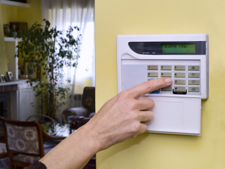 Home security alarm system keypad